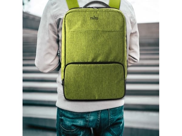 PURO ByMe Smart Travel - Ryggsäck för bärbar dator - 15.6" - limegrön
