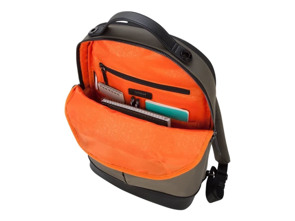 Targus Newport väskor bärbara datorer 38,1 cm (15") Ryggsäck Svart, Oliv