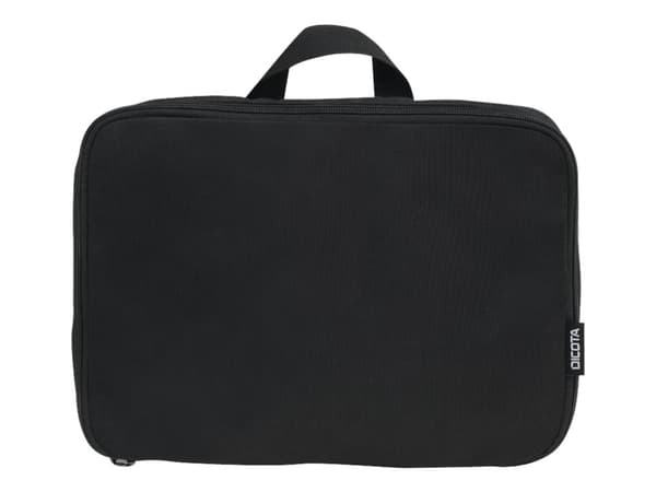 Dicota D31689, Kova/pehmeä vaatteiden säilytyspussi, Musta, Polyeteenitereftalaatti, Vetoketju, 30 cm, 6 cm