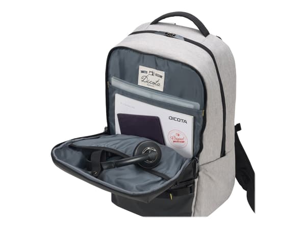 DICOTA Backpack MOVE - Notebookryggsekk - 13" - 15.6" - lysegrå