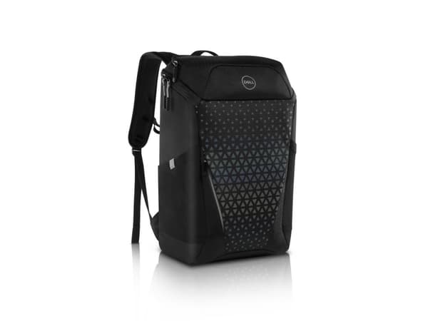 Dell Gaming Backpack 17 - Ryggsäck för bärbar dator - 17" - svart med reflekterande frontpanel i regnbågens alla färger