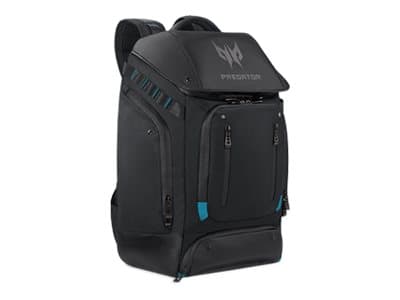 Acer Predator Notebook Gaming Utility Backpack - Ryggsäck för bärbar dator - 17" - svart, blågrön - för Predator Helios 300; Predator Triton 300; 500