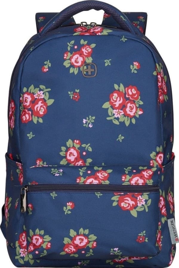 Wenger Wenger Colleague 16" ryggsekk med blomstermønster, marineblå