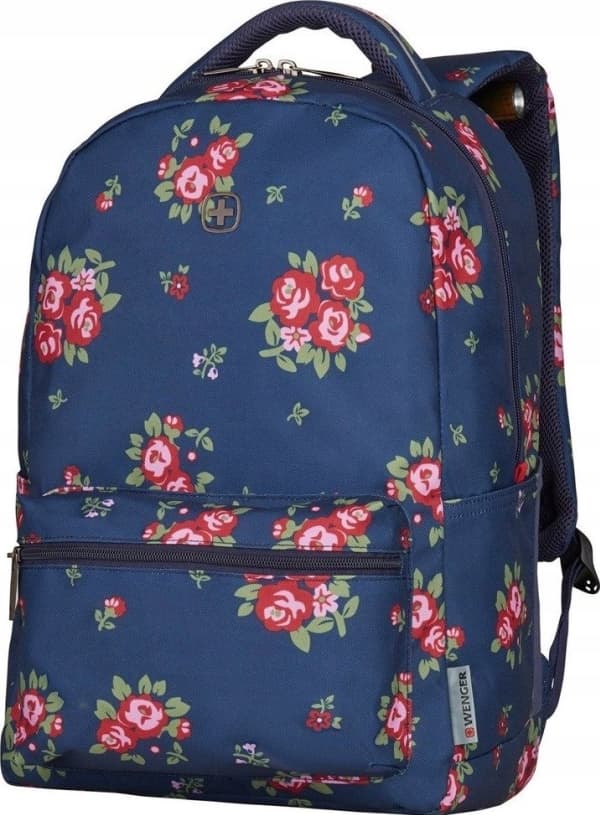Wenger Wenger Colleague 16" ryggsekk med blomstermønster, marineblå