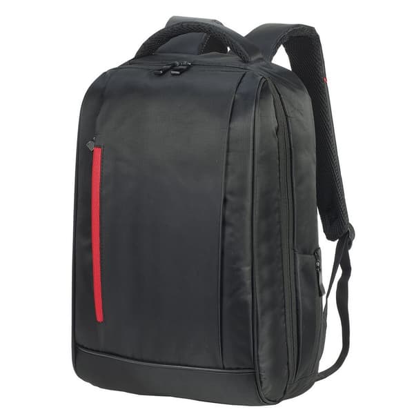 Shugon Adults Unisex Kiel Laptop Backpack Black/Red One Size