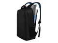 Miniatyrbild 1 av 5: Dell Essential Backpack 15 - Ryggsäck för bärbar dator - 15" - svart reflekterande tryckning med stötdämpad struktur