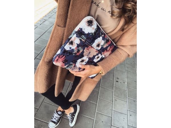 Sülearvuti tasku Canvaslife 13-14" Sleeve Navy Rose