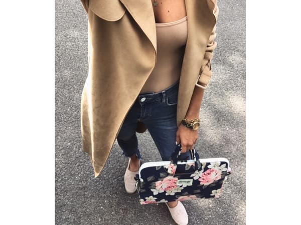 Sülearvuti tasku Canvaslife 13-14" Sleeve Navy Rose