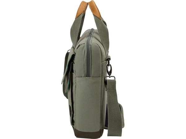 Case Logic LODO 15.6" laukku kannettavalle tietokoneelle 40,6 cm (16") Lähettilaukku Musta, Ruskea, Vihreä