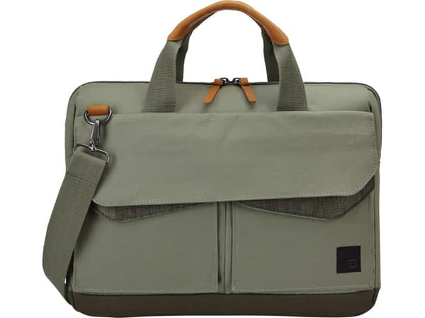 Case Logic LODO 15.6" Veske/etui til bærbar PC 40,6 cm (16") Laptop-veske Sort, Brun, Grønn