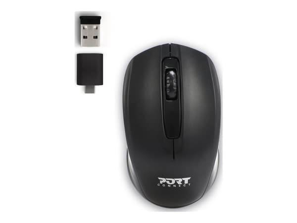PORT Designs - Premium Pack - notebook-väska - 17.3" - med 1000 dpi USB-C och USB-A trådlös optisk mus