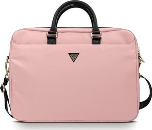 Guess laukku GUCB15NTMLLP 16" vaaleanpunainen/vaaleanpunainen Nylon kolmio logo