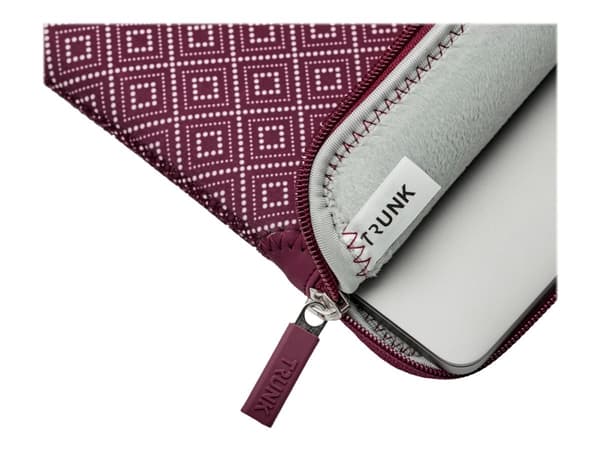 TRUNK - Notebookhylster - 13" - wine red rhombe - for Apple MacBook Pro 13.3" (Early 2020, Late 2016, Late 2020, Mid 2017, Mid 2018, Mid 2019)