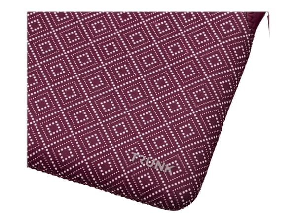 TRUNK - Notebookhylster - 13" - wine red rhombe - for Apple MacBook Pro 13.3" (Early 2020, Late 2016, Late 2020, Mid 2017, Mid 2018, Mid 2019)