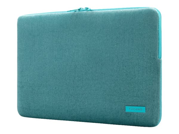 Tucano Velluto - Fodral för bärbar dator - 15.6" - 16" - petroleumblå - för Apple MacBook Pro 16" (Late 2019)