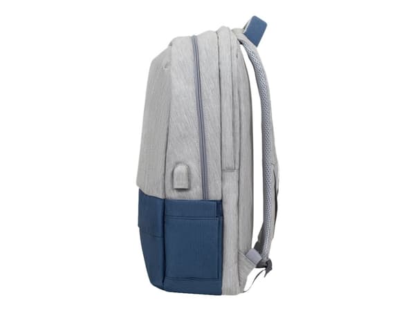 Riva Case 75 series 7567 - Notebookryggsekk - 17.3" - grå, mørk blå