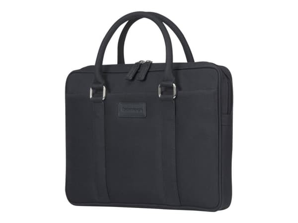 dbramante1928 Stelvio Slim Laptop Bag PURE - kannettavan tietokoneen laukku - 14" - sort, sølvfinish-hardware