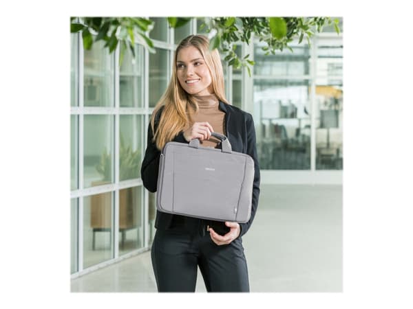 DICOTA Eco BASE - Slim - notebook-väska - 13" - 14.1" - grå