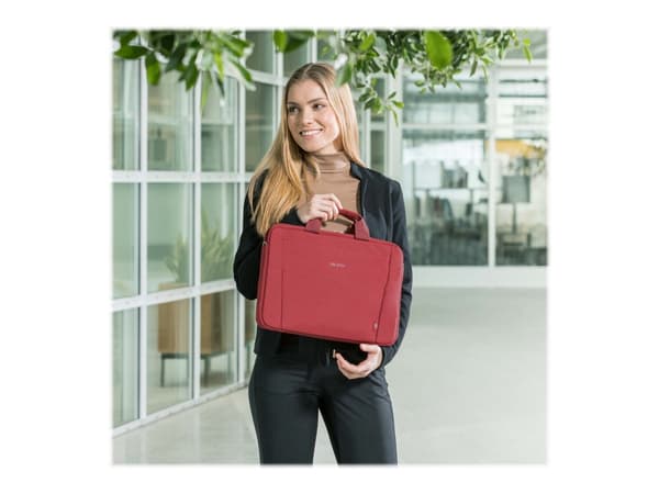DICOTA Eco Slim Case BASE - Notebook-väska - 13" - 14.1" - röd