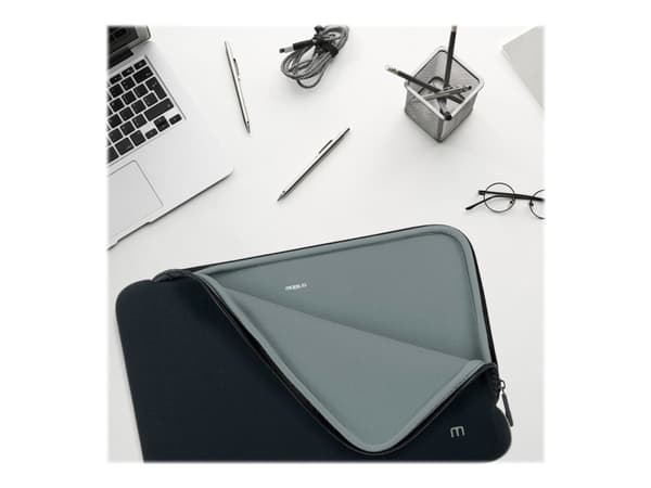 Mobilis Skin - Notebookhylster - 12.5" - 14" - svart/grå