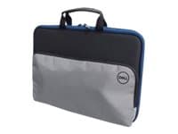 DELL 460-BCLV väskor bärbara datorer 29,5 cm (11.6") Överdrag Svart, Blå, Grå