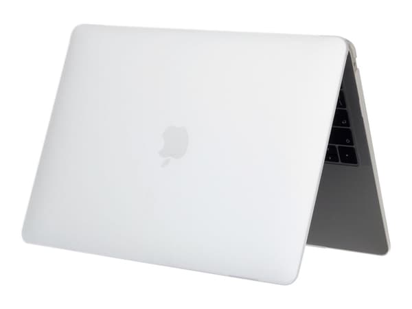 eSTUFF - Hårt fodral för bärbar dator - 15" - frosted clear - för Apple MacBook Pro 15.4" (Late 2016, Mid 2017, Mid 2018, Mid 2019)