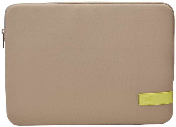 Case Logic Reflect REFPC-116 - Fodral för bärbar dator - 15.6" - plaza taupe, sol-lime