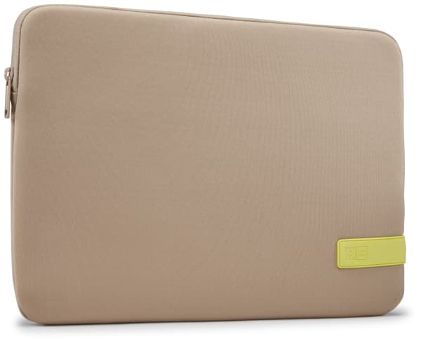 Case Logic Reflect REFPC-116 - Fodral för bärbar dator - 15.6" - plaza taupe, sol-lime