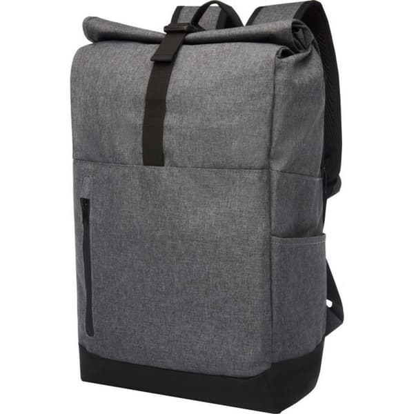 Avenue Hose 15.6" Roll Up Laptop Bag Solid Black/Heather Grey One Size