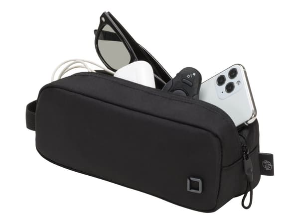 DICOTA Eco Motion - Eske for mobiltilbehør - resirkulert PET-polyester - svart