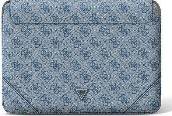 Guess Sleeve GUCS14P4TB 13/14" blå/blå 4G Uptown Triangle-logo
