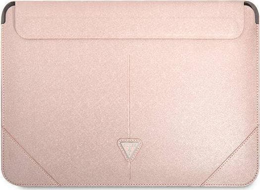 Guess Sleeve GUCS14PSATLP 13/14" rosa/rosa Saffiano Triangle Logo