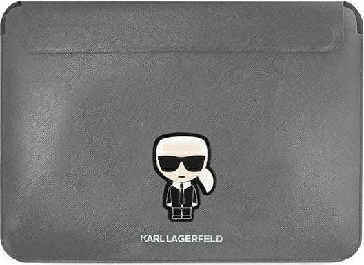 Karl Lagerfeld Karl Lagerfeld Sleeve KLCS14PISFG 13/14 quot; sølv/sølv Saffiano Ikonik Karl