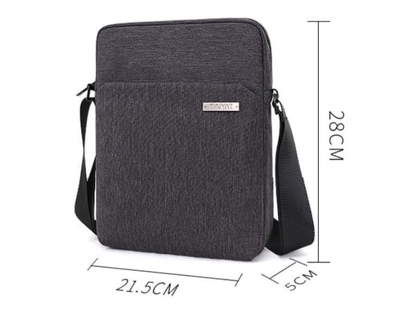 Skuldertaske til 10" tablet - Grå