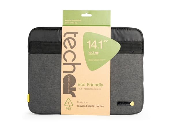 techair Eco - Notebookhylster - 12" - 14.1" - grå/svart