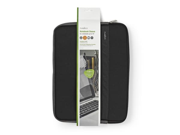 Nedis - Notebookhylster - 15" - 16" - antrasitt/svart
