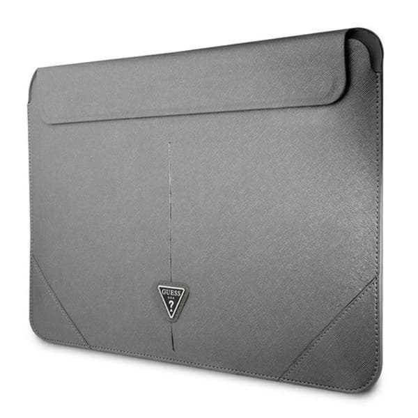 Guess Datorfodral 13/14'' Saffiano Triangle Logo - Silver