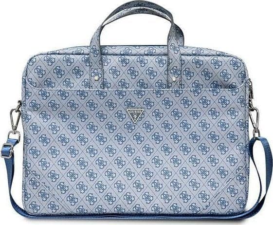 Guess Bag GUCB15P4TB 16" blue Saffiano 4G Triangle Logo