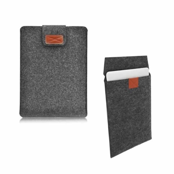 Computer Case Laptop Case Felt velcro Sleeve Black - 17 ”