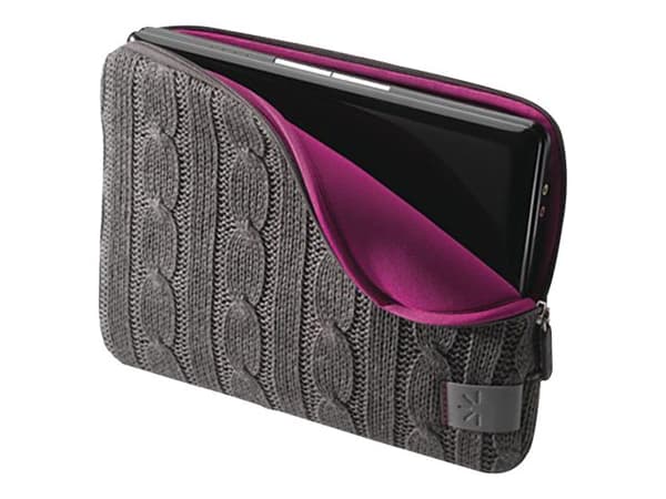 Case Logic 10.2" Netbook Sleeve - Cable Knit - Notebookhylster - 10.2" - grå