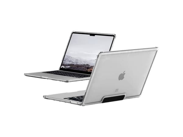 [U] Lucent series Protective Case Macbook Air 13.6" M2 2022- Clear - Hårt fodral för bärbar dator - 13" - svart, is
