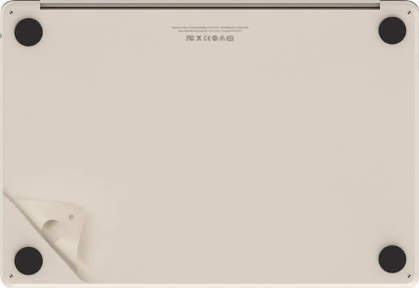 Jcpal JCPal MacGuard 2in1 Skin Set Case - Protective Film for MacBook Air 13" M2 Starlight