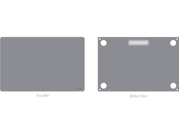 Jcpal JCPal MacGuard 2in1 Skin Set Case - Protective Film for MacBook Air 13" M2 Space Gray