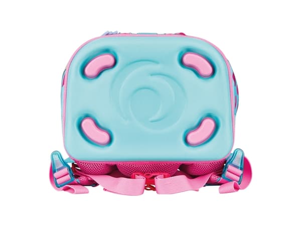 Herlitz SoftLight Plus GreenLine Pink Bubbles, Pencil pouch, Sport bag, Matlåda, Pennfack, Skolväska, Flicka, Grundskola, Ryggsäck, 16 l, Sidoficka