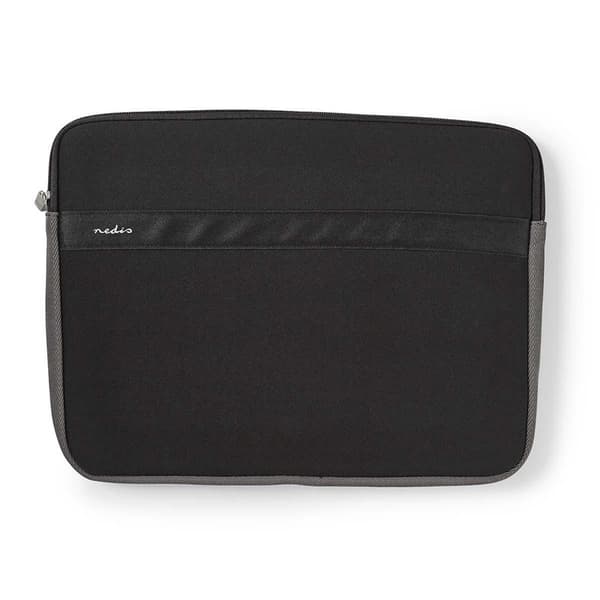 Nedis Notebook taske | 15 - 16 " | Neopren | Antracit / Sort | 22 mm | 277 mm | 380 mm