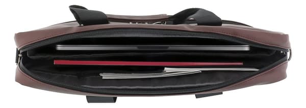 DELTACO notebook bag, for 15.6" laptops, 6 pockets, brown