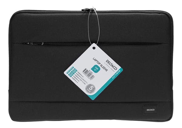 DELTACO Laptop sleeve för laptops upp till 12", svart