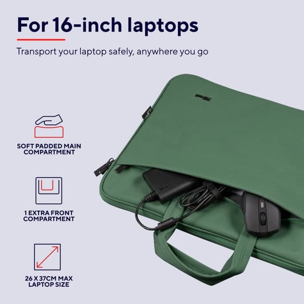 Trust Bologna Laptopväska 16" Eco-fr