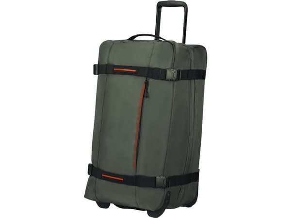 American Tourister Urban Track, Reseduffel, Mjukt skal, Khaki, Dark Khaki, Medium, 2 hjul