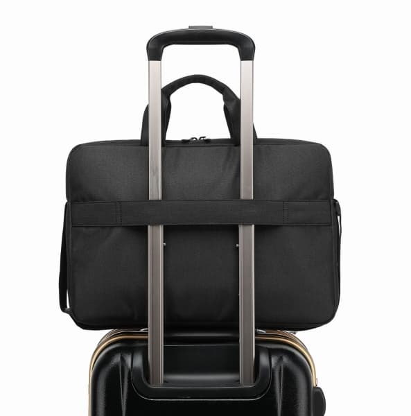 Celly MESSENGERBAG - Notebookbæreveske - with trolley strap - 15.6" - svart